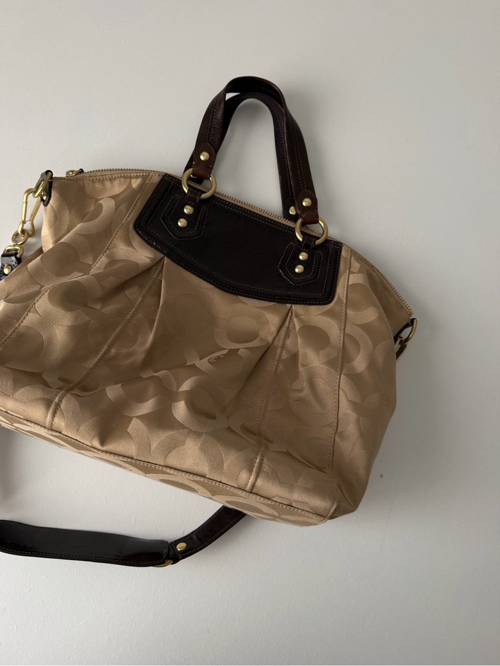 Brown + Tan Coach Bag - Picture 6 of 6